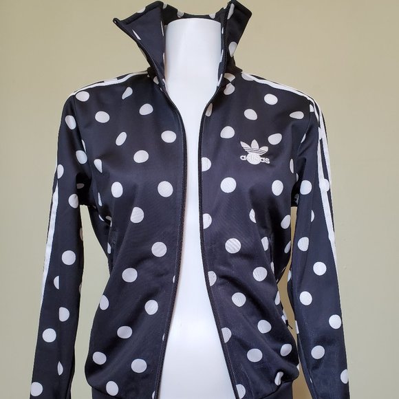 adidas Jackets & Blazers - Adidas Polka-Dot Tracker Jacket